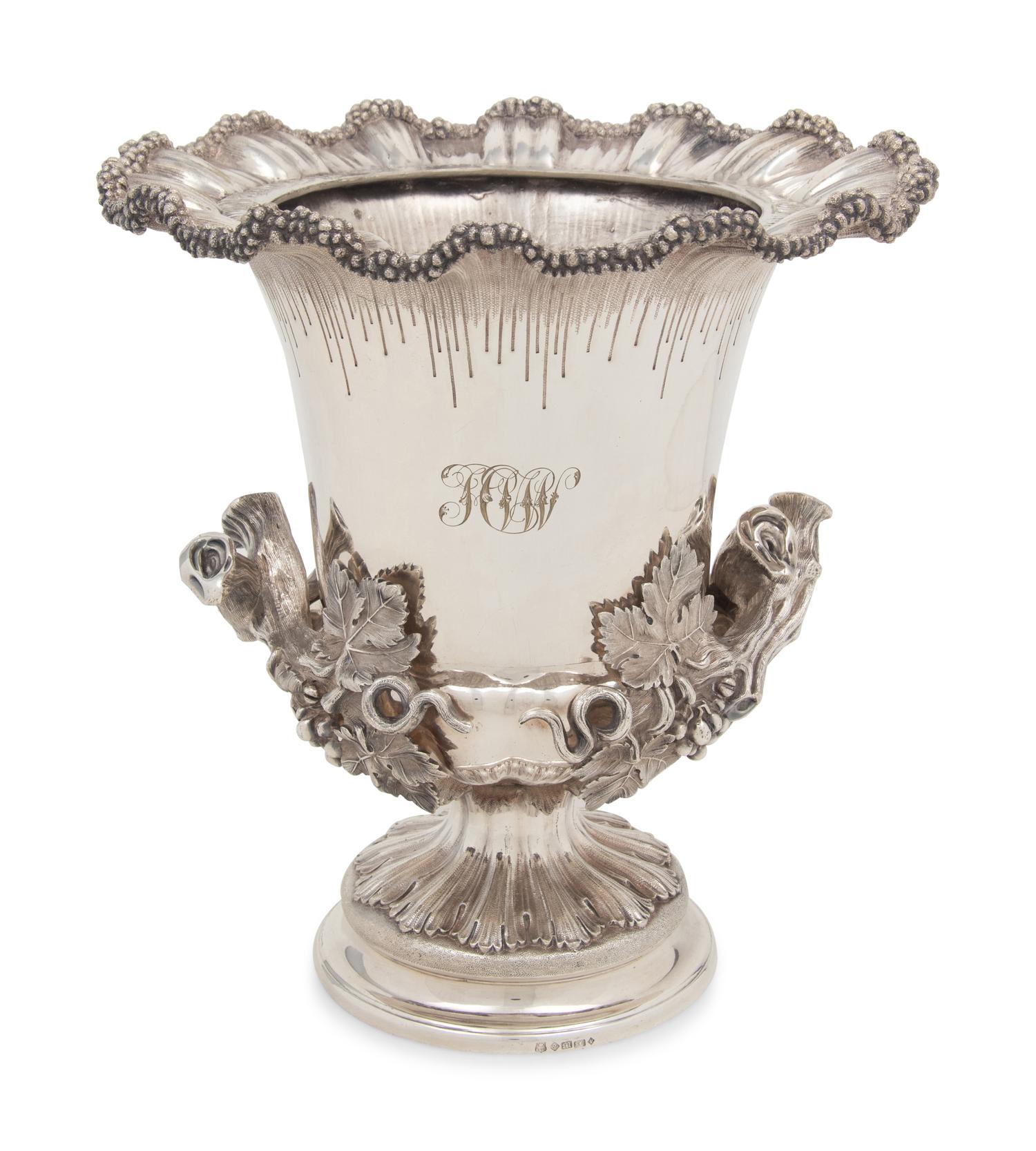 An English Silver-Plate Wine Cooler