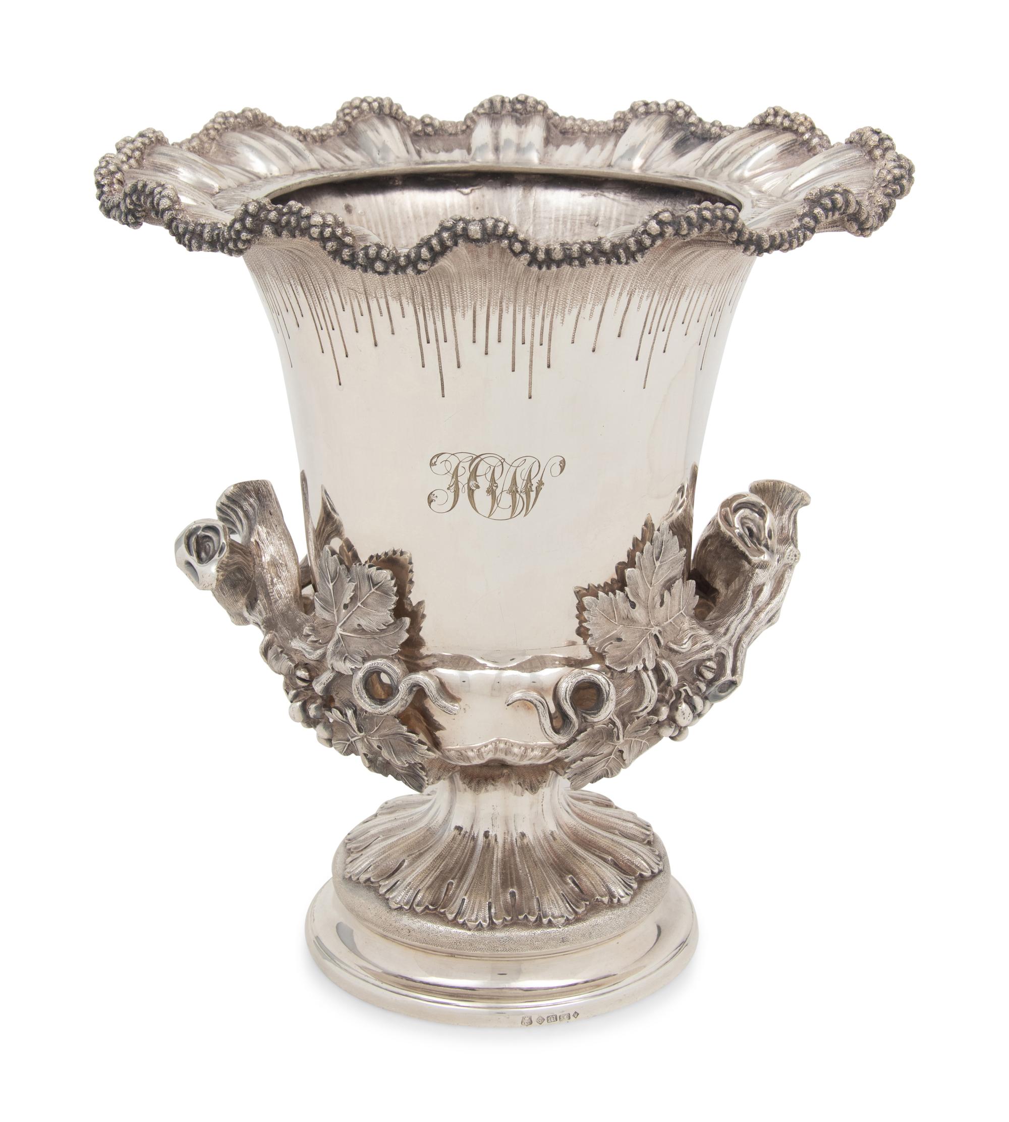 An English Silver-Plate Wine Cooler