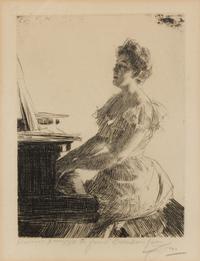 Anders Zorn, (Swedish, 1860-1920), Au Piano, 1900