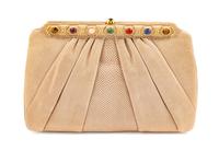 Judith Leiber Skin Multi Stone Envelope Bag,