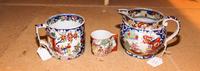 A Group of Three English Ironstone Articles. Height of tallest 4 1/4 inches.