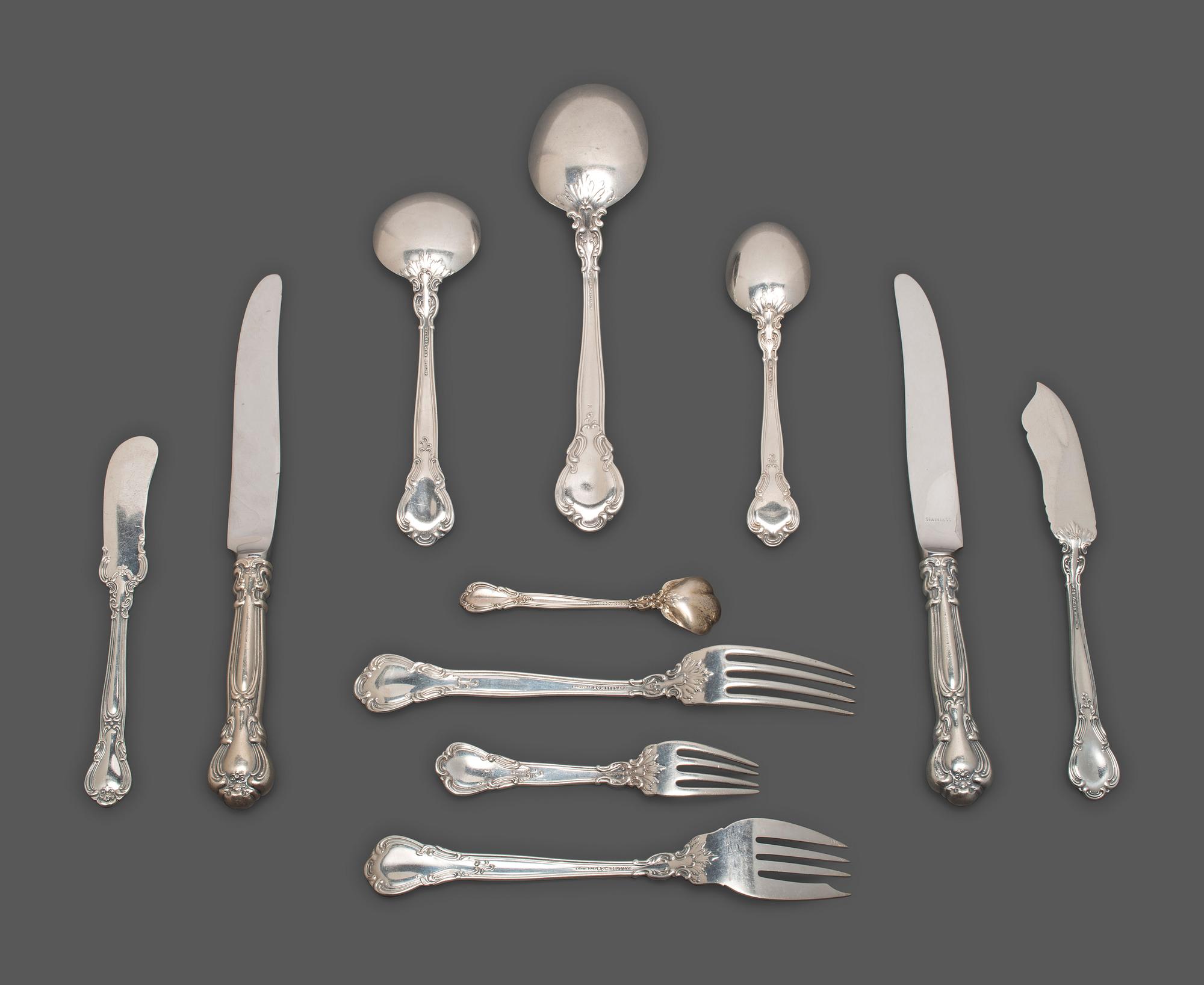 An American Silver Flatware Service