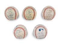A Group of Assorted 1980s-2000s Toronto Blue Jays Team Signed Autograph Baseballs