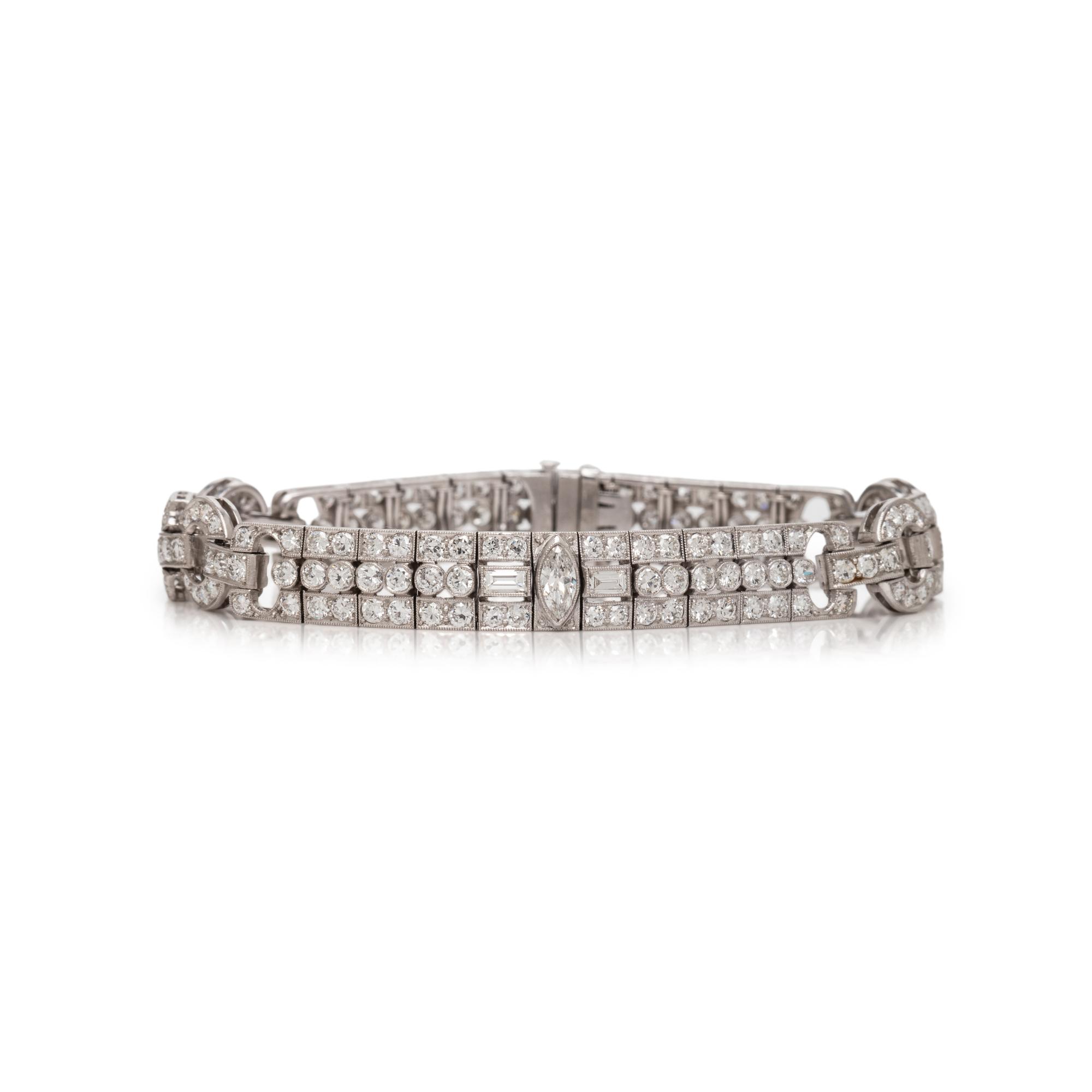 ART DECO, DIAMOND BRACELET