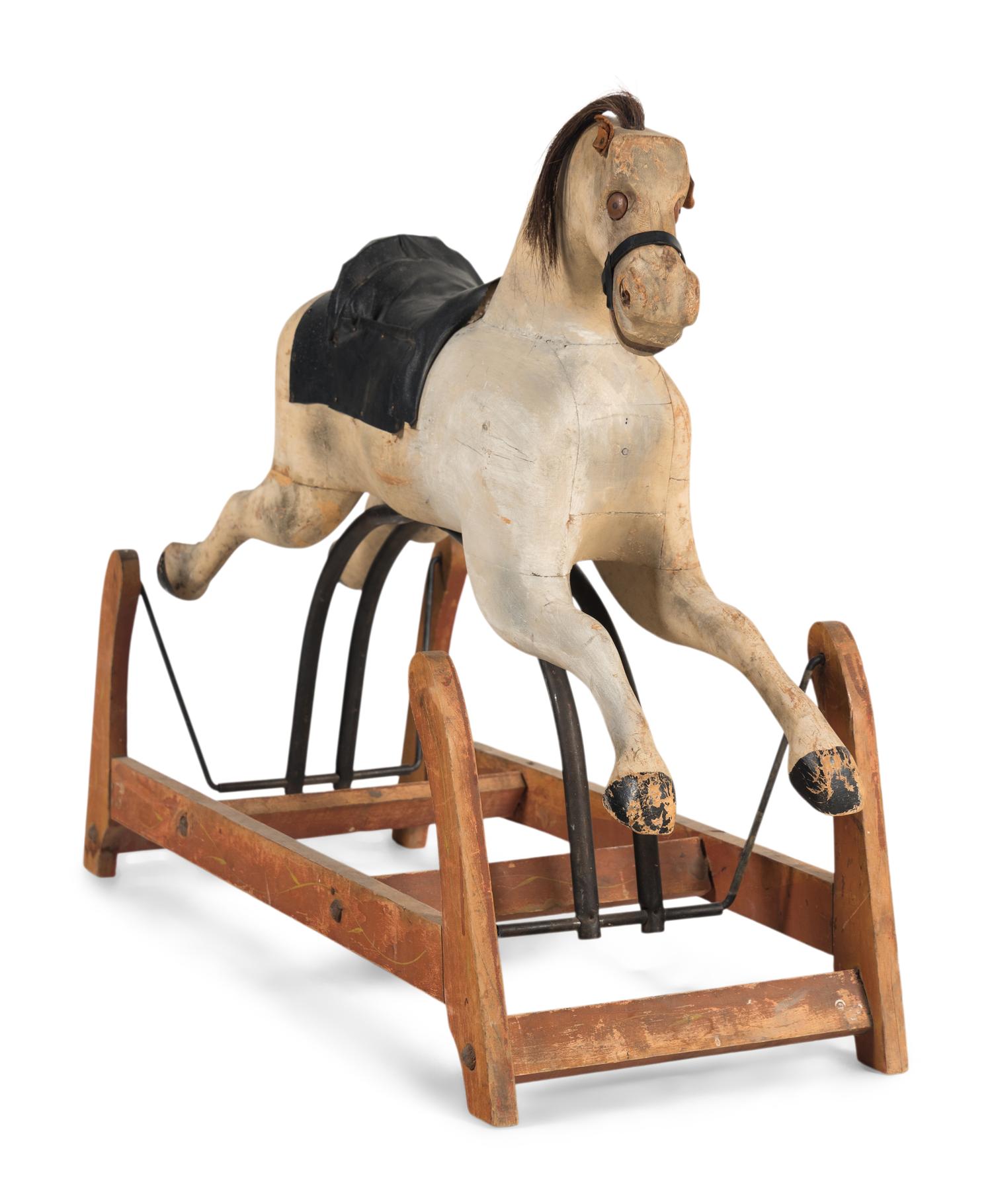 A Polychrome Painted Carousel Horse