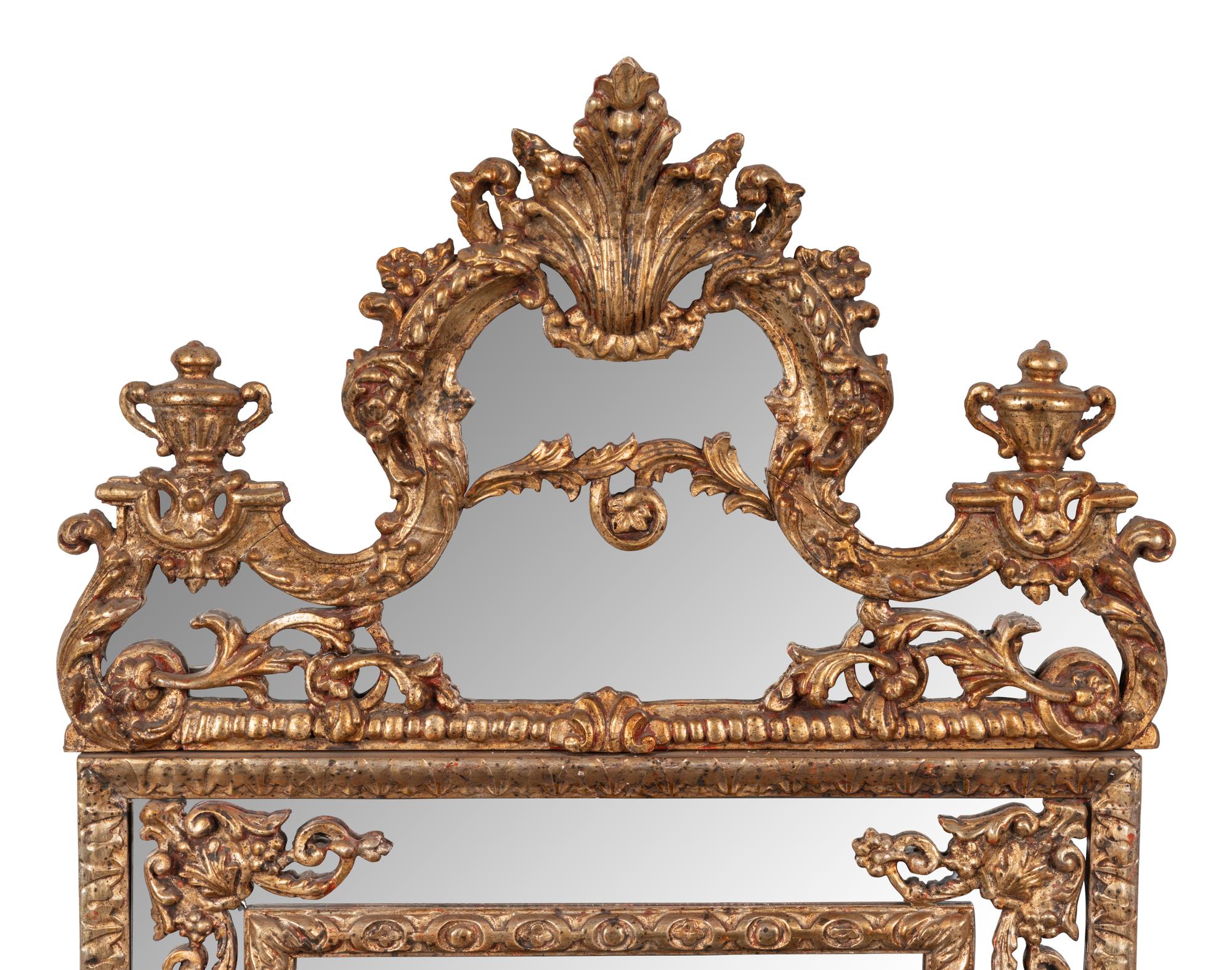 A Régence Style Giltwood Mirror