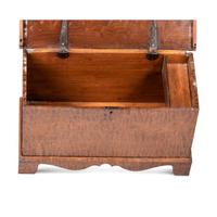 A Chippendale Tiger Maple Blanket Chest