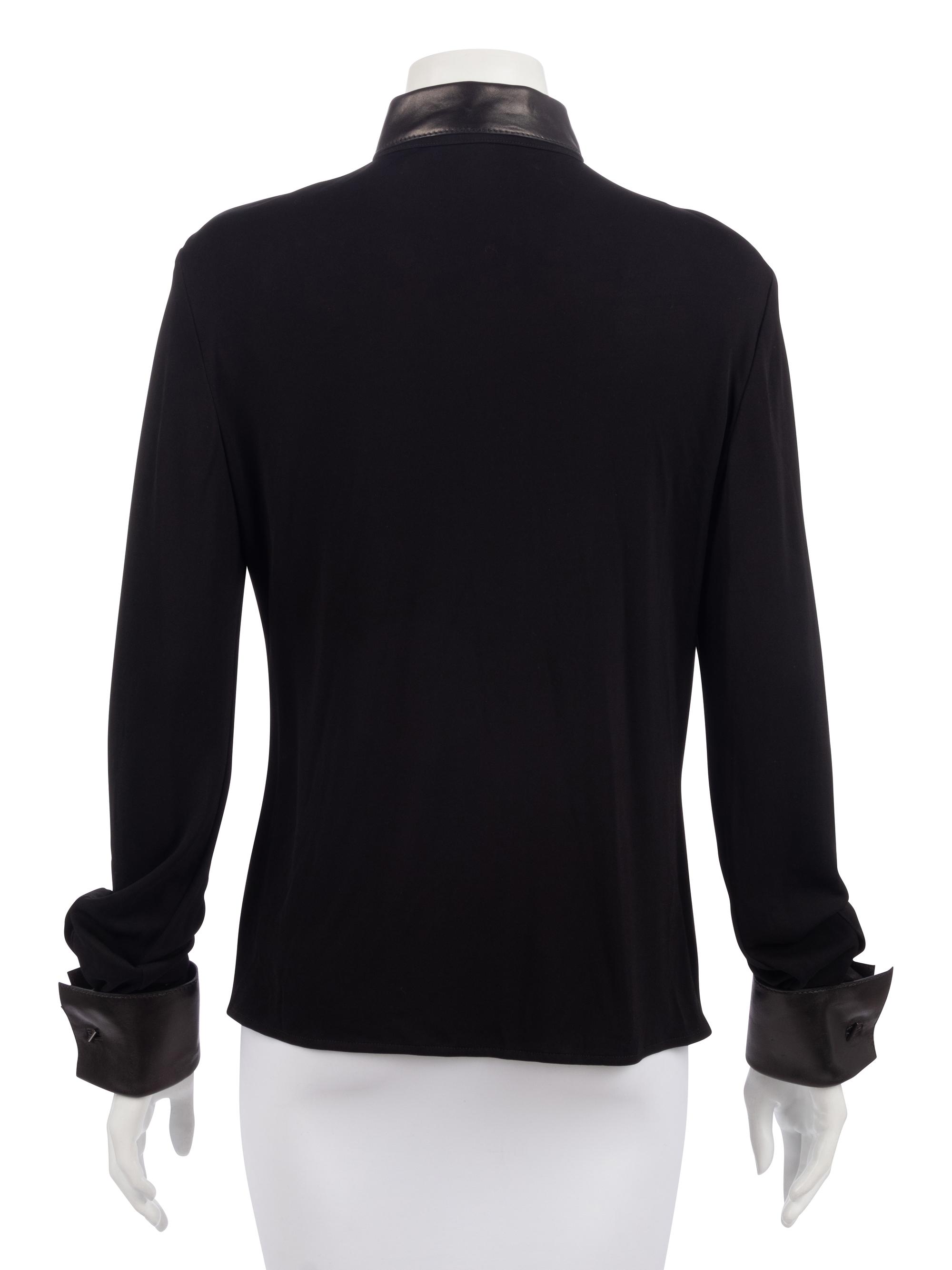 Five Hermès Tops: Three Shirts, One Sweater & One Top