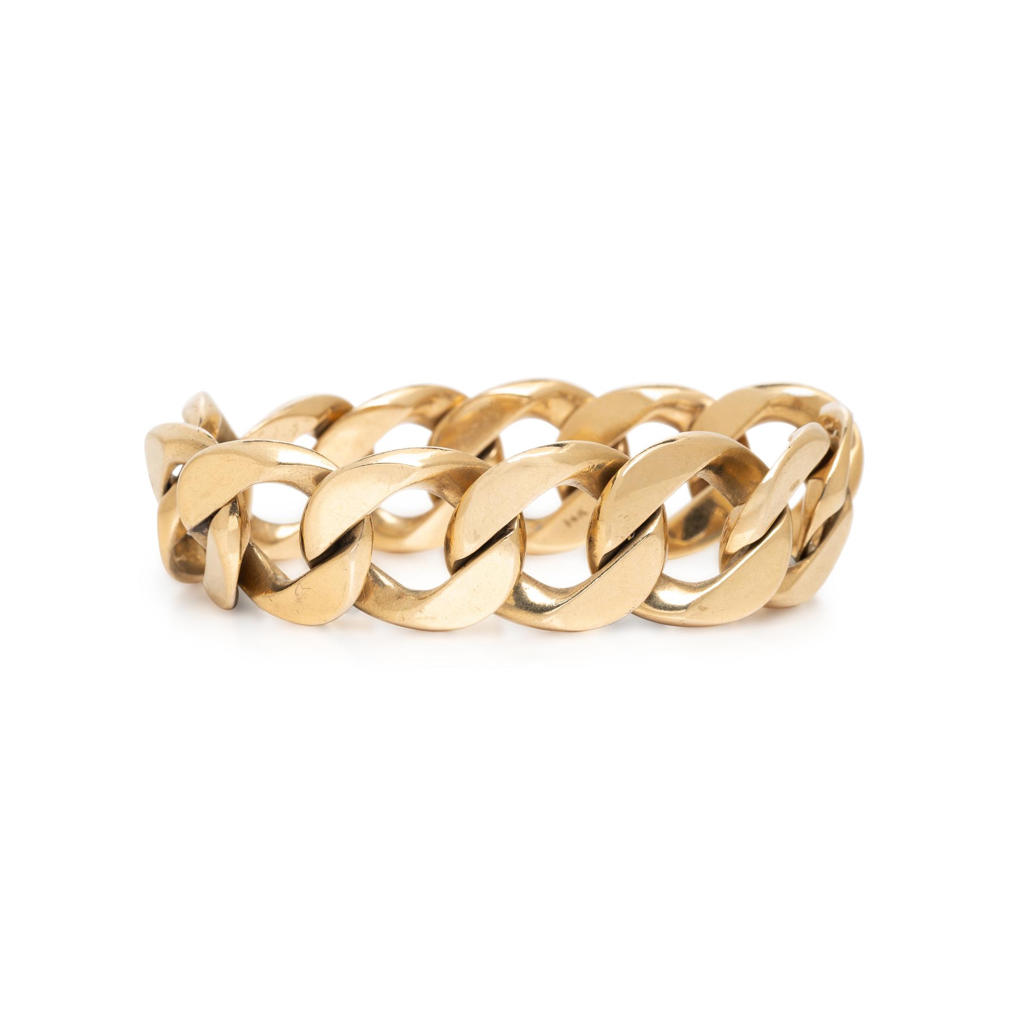 CARTIER, YELLOW GOLD LINK BRACELET