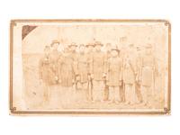 [CIVIL WAR]. CDV of a group of Union soldiers.