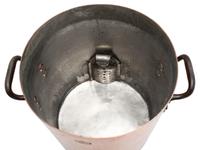 An American Copper Stock Pot with Cover and Faucet