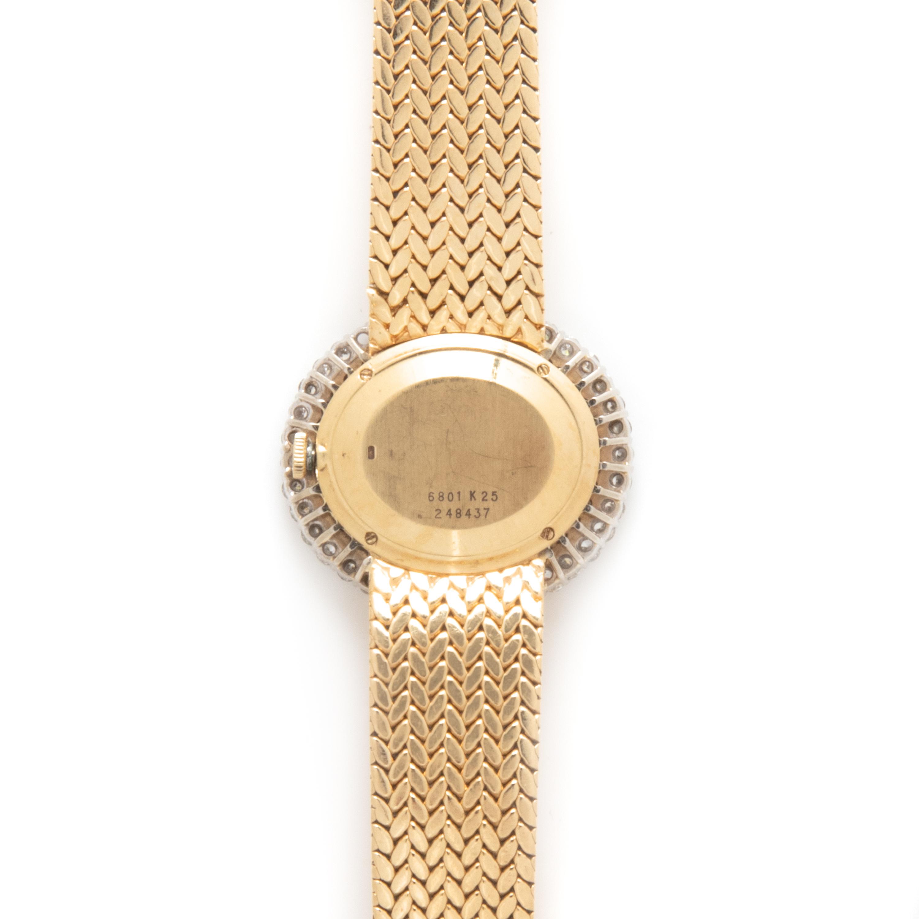 PIAGET, 18K YELLOW GOLD AND DIAMOND WATCH