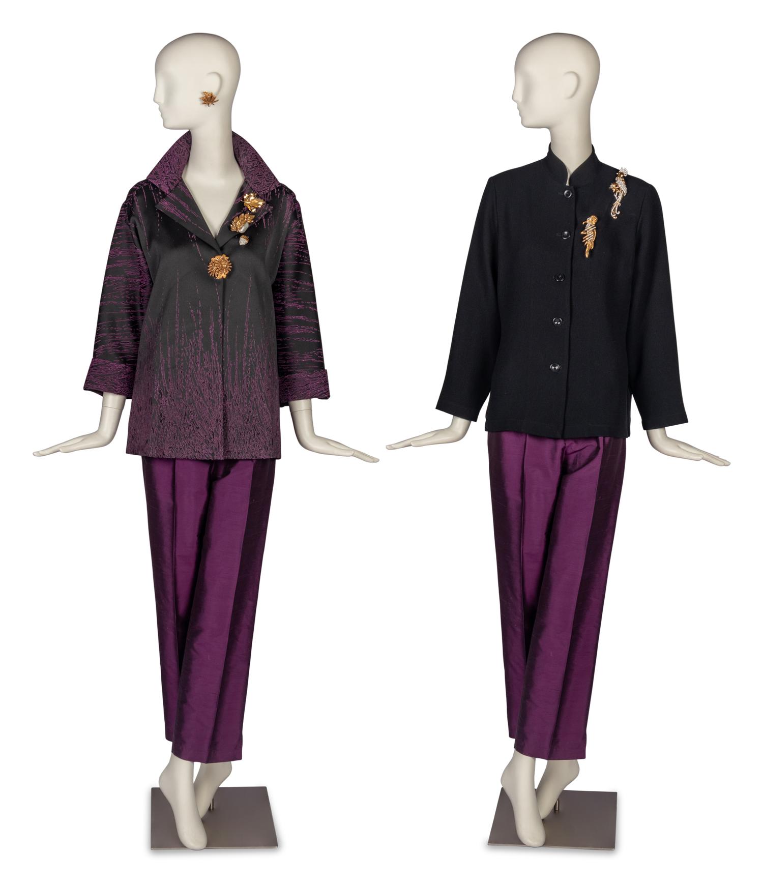 Emmelle Ensemble and Jacket with a Collection of Costume Jewelry