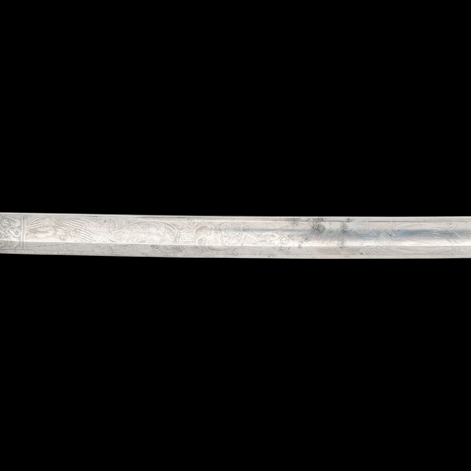 Tiffany & Co. Greco-Roman Bust Hilt Presentation Sword of Capt. A.A. Donalds - 2nd Fire Zouaves - Mortally Wounded at Bristoe Station