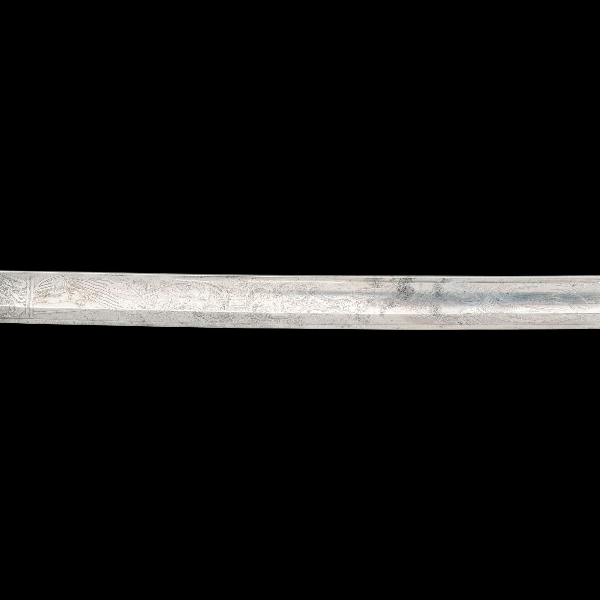Tiffany & Co. Greco-Roman Bust Hilt Presentation Sword of Capt. A.A. Donalds - 2nd Fire Zouaves - Mortally Wounded at Bristoe Station
