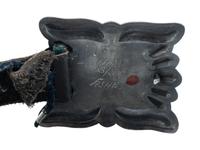 Navajo Sterling Silver and Morenci Turquoise Concha Belt