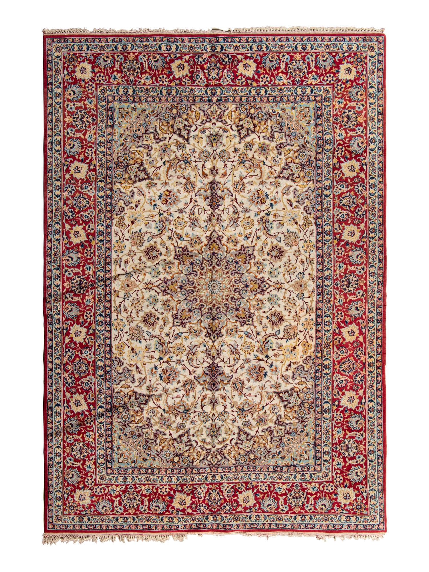 An Isfahan Wool Rug