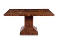 A French Art Deco Calamander Veneered Dining Table