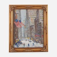 Christopher Willett (American, B. 1959) Winter on 57th Street