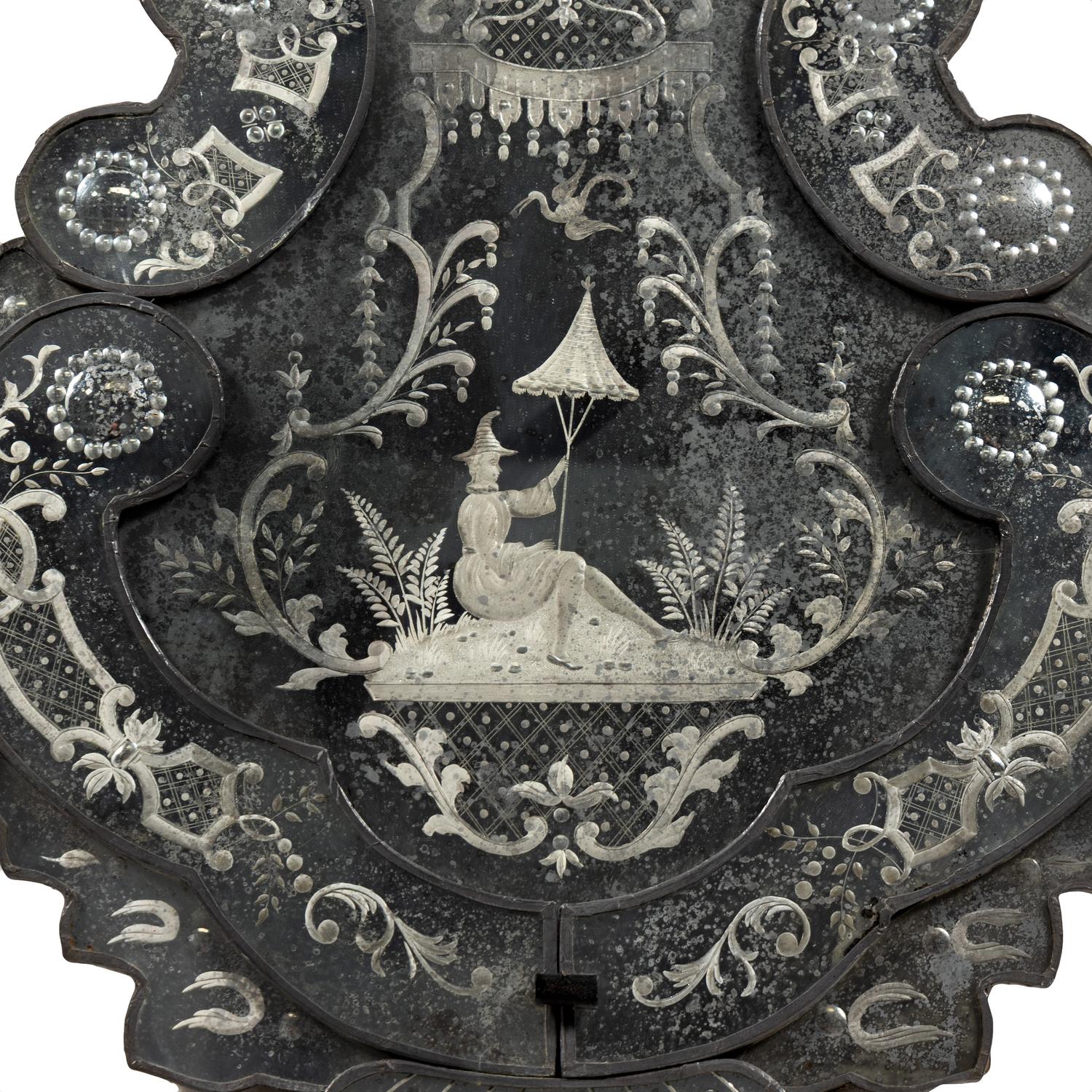 A Pair of Venetian Glass Mirrors