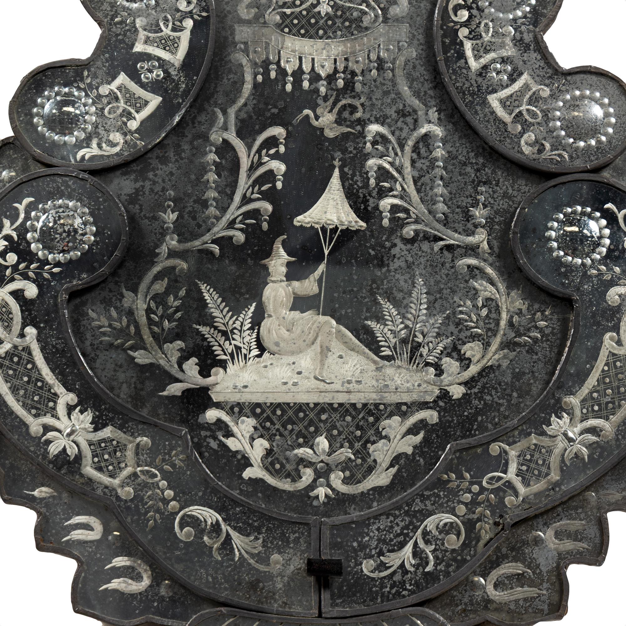 A Pair of Venetian Glass Mirrors