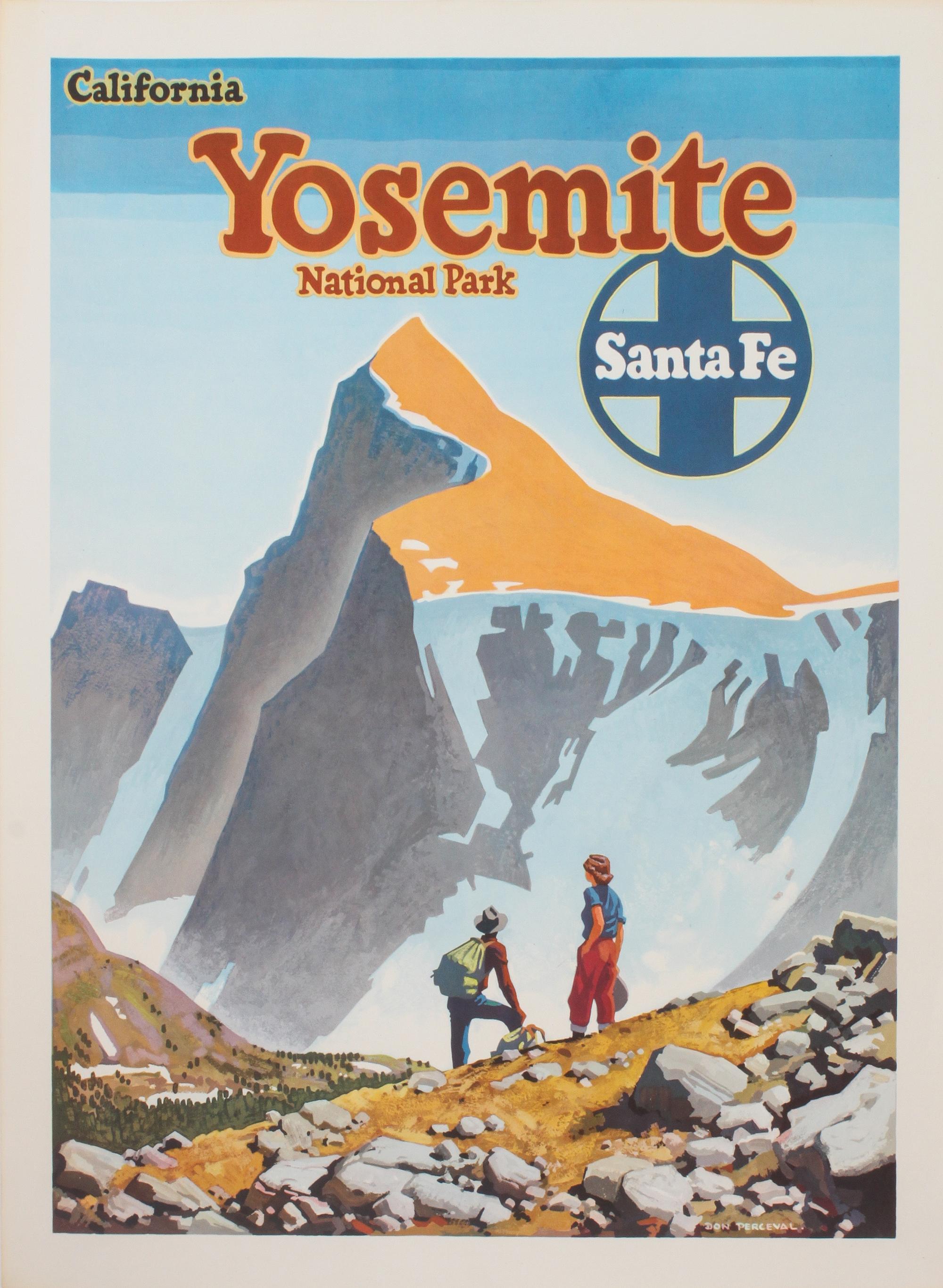Four Santa Fe Railway Travel Posters Each 24 x 18 inches.