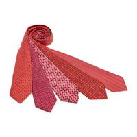 Hermès, Five Silk Neckties & Two Silk Pocket Squares