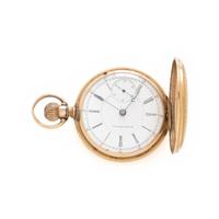 STEWART SPECIAL, YELLOW GOLD HUNTER CASE POCKET WATCH