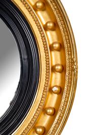 A Regency Style Giltwood Convex Mirror