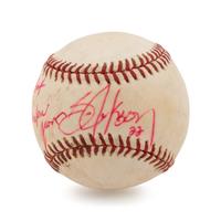A Bo Jackson Signed and Uniquely Inscribed Baseball