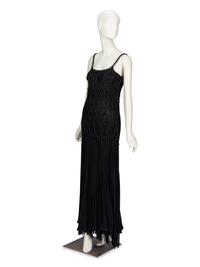 Alberta Ferretti, Fringed Macramé Gown