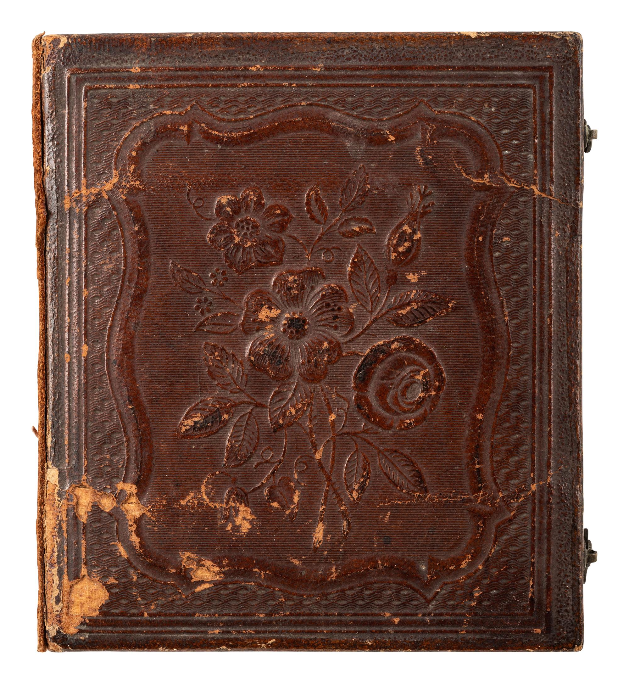 [EARLY PHOTOGRAPHY]. Sixth plate daguerreotype of an affectionately posed couple.