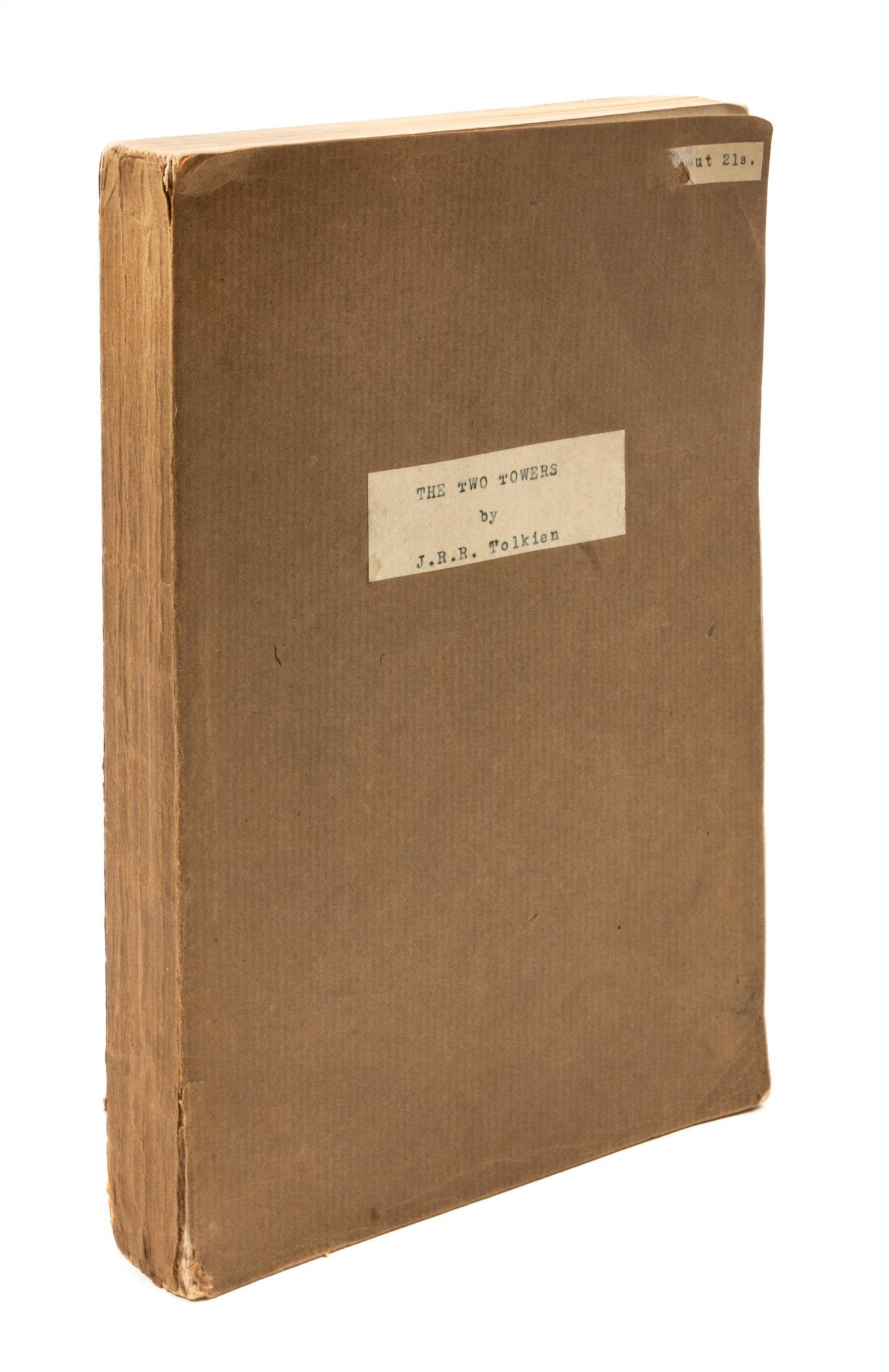 TOLKIEN, J. R. R. The Two Towers. London, 1954. Proof copy.