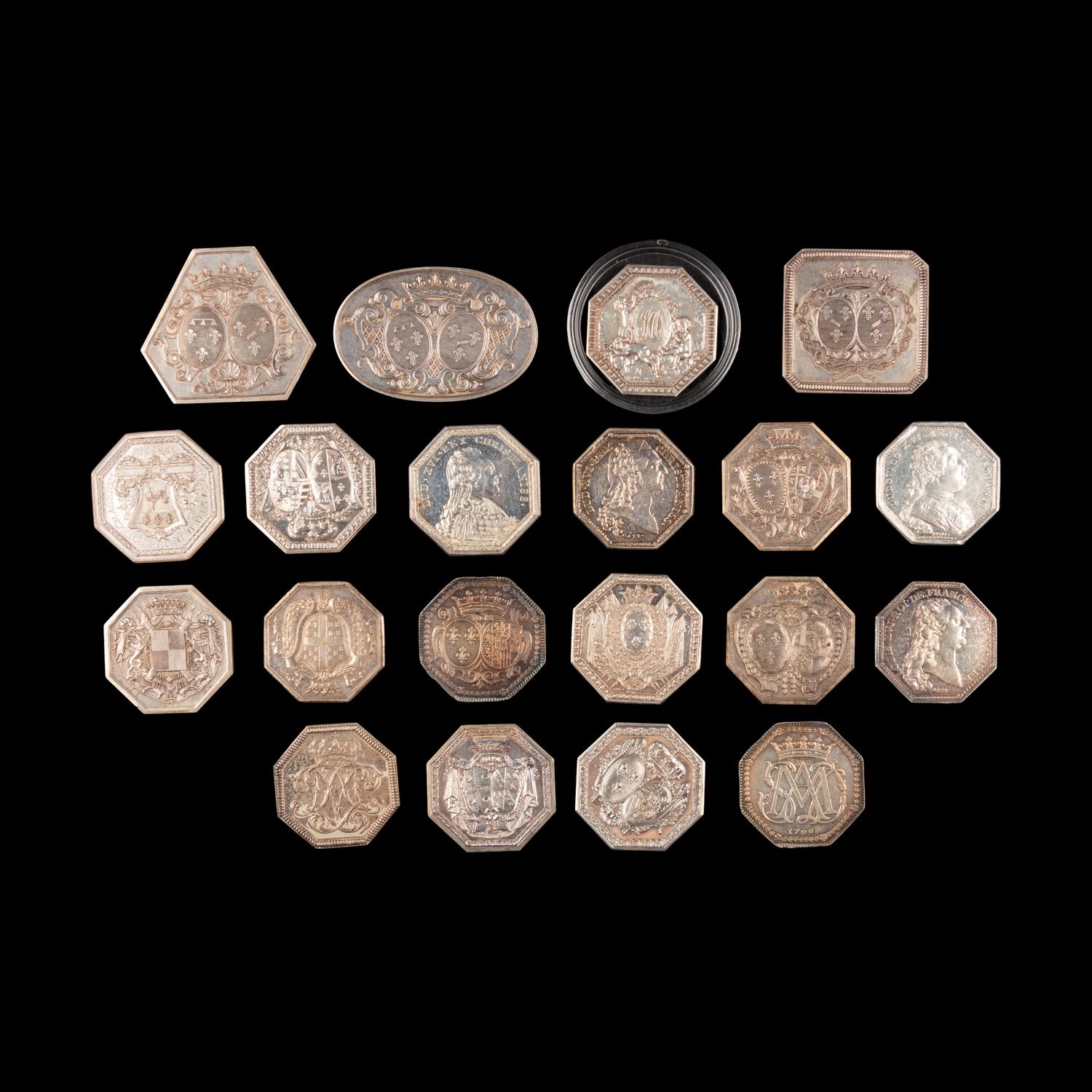 [EXONUMIA] Twenty French Silver Jettons