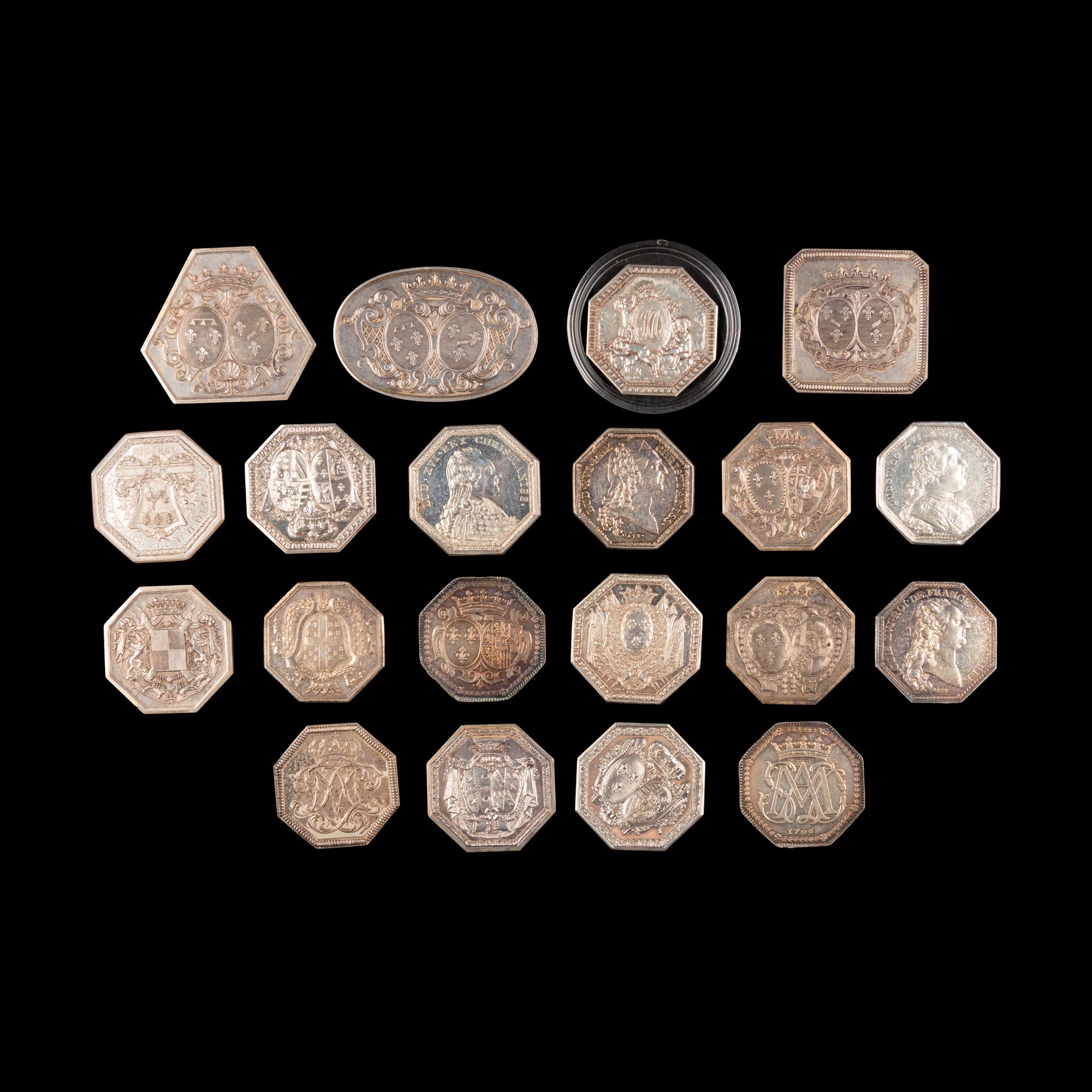 [EXONUMIA] Twenty French Silver Jettons