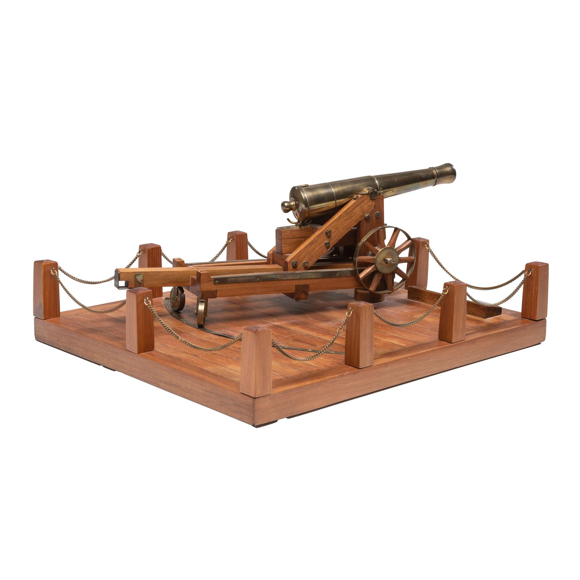 One Sixteenth Scale Replica Sea Coast Gun on Carriage by Ron Hargreaves