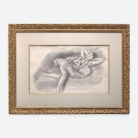 Henri Matisse (French, 1869-1954) Danseuse au Divan Pilée en Deux from Dix Danseuses