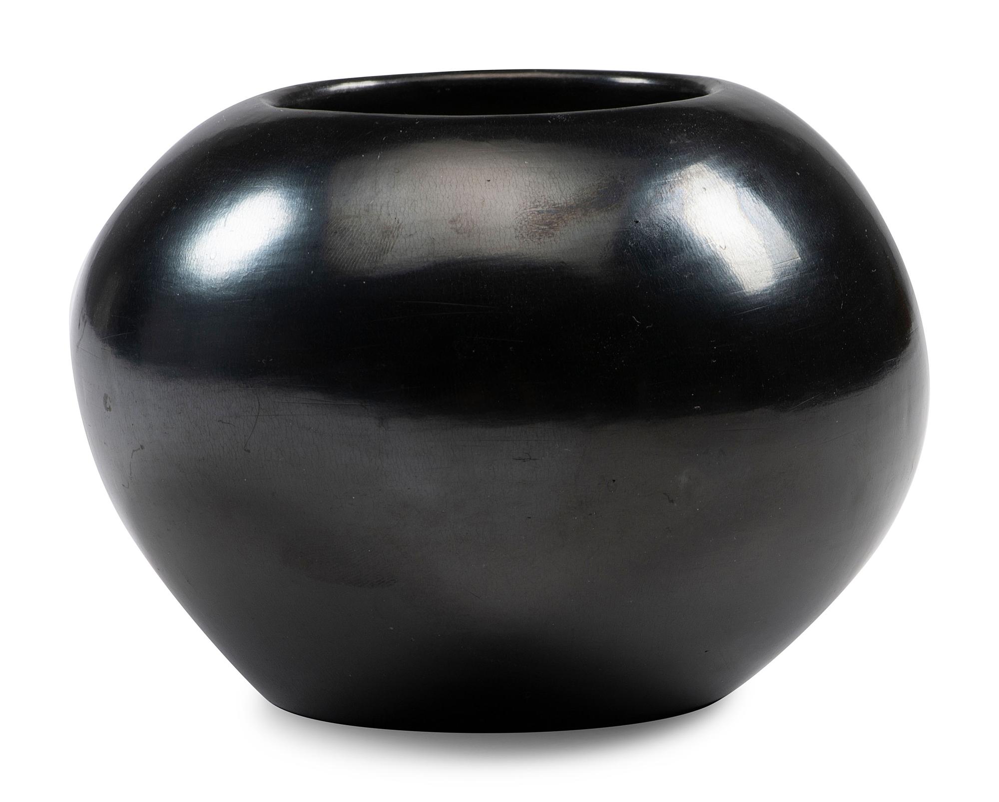 Blackware Pottery Bowl, 1956-1965