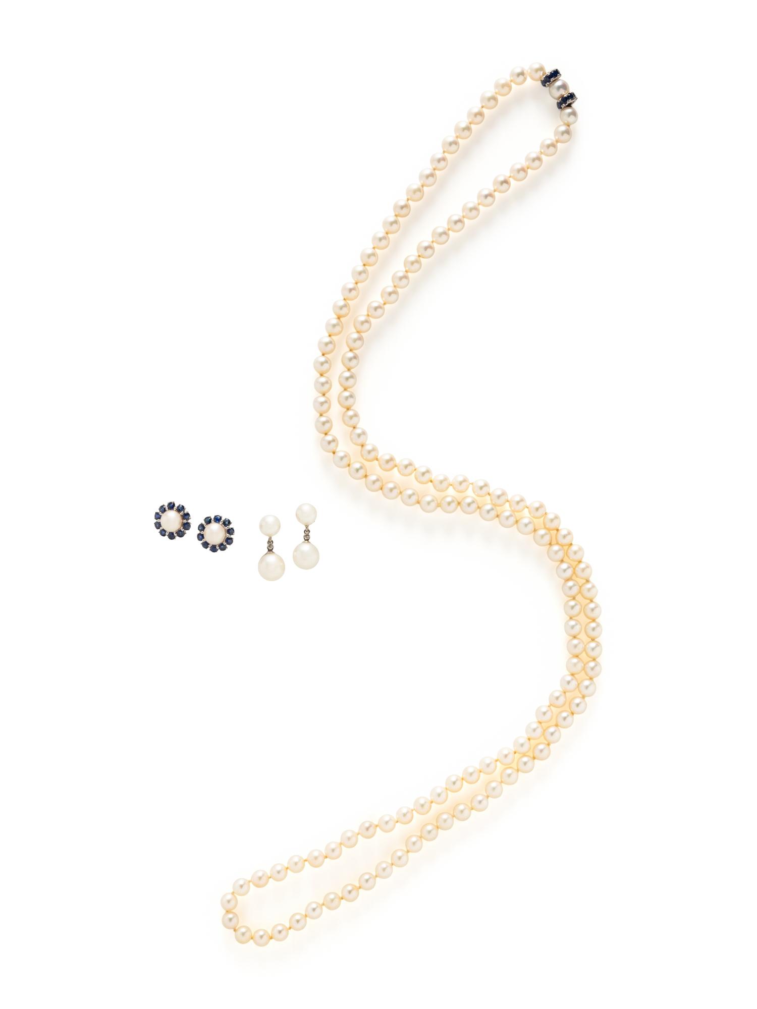 COLLECTION OF CULTURED PEARL JEWELRY