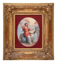 A Continental Porcelain Plaque
