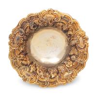 A Victorian Silver-Gilt Tazza