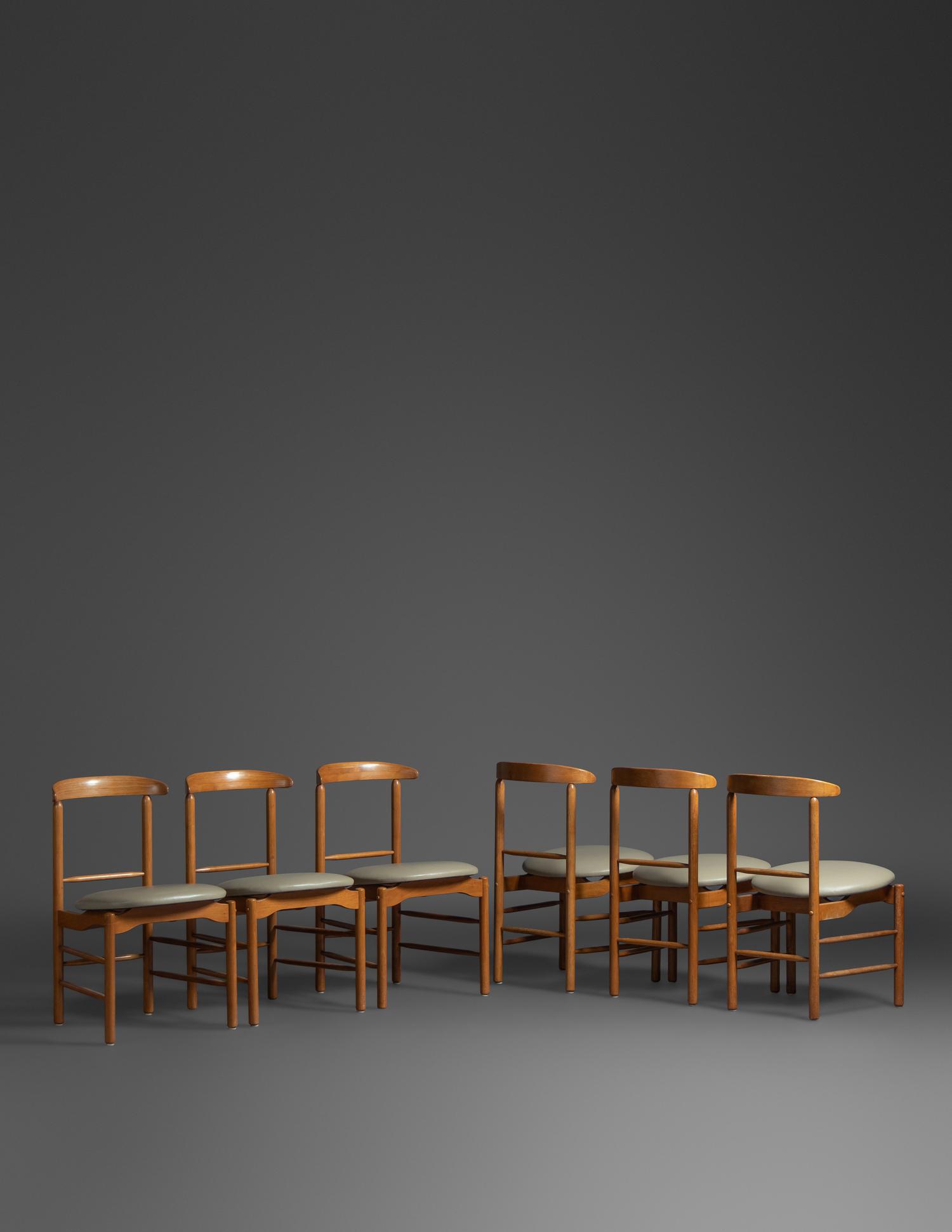 Set of Six Dining Chairs, Glenn of California, USA