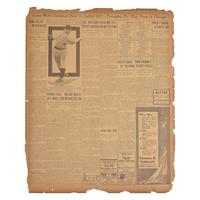 [Baseball] [Ruth, Babe] A Very Early Report Mentioning Ruth, then in the Minor Leagues Playing for the Baltimore Orioles