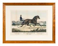 [HORSE RACING SCENES] -- CURRIER and IVES, publishers -- After Henri Delattre, Otto Knirsch, or , Louis Maurer