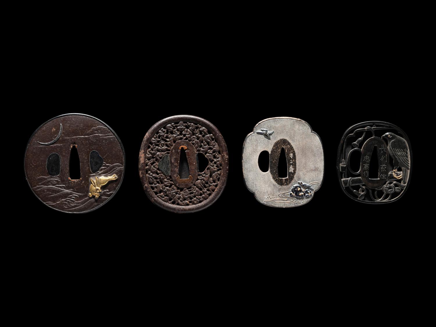 Four Japanese Metal Tsuba
