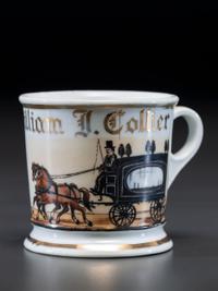 An Undertaker's Porcelain Occupational Shaving Mug Belonging to William Collier