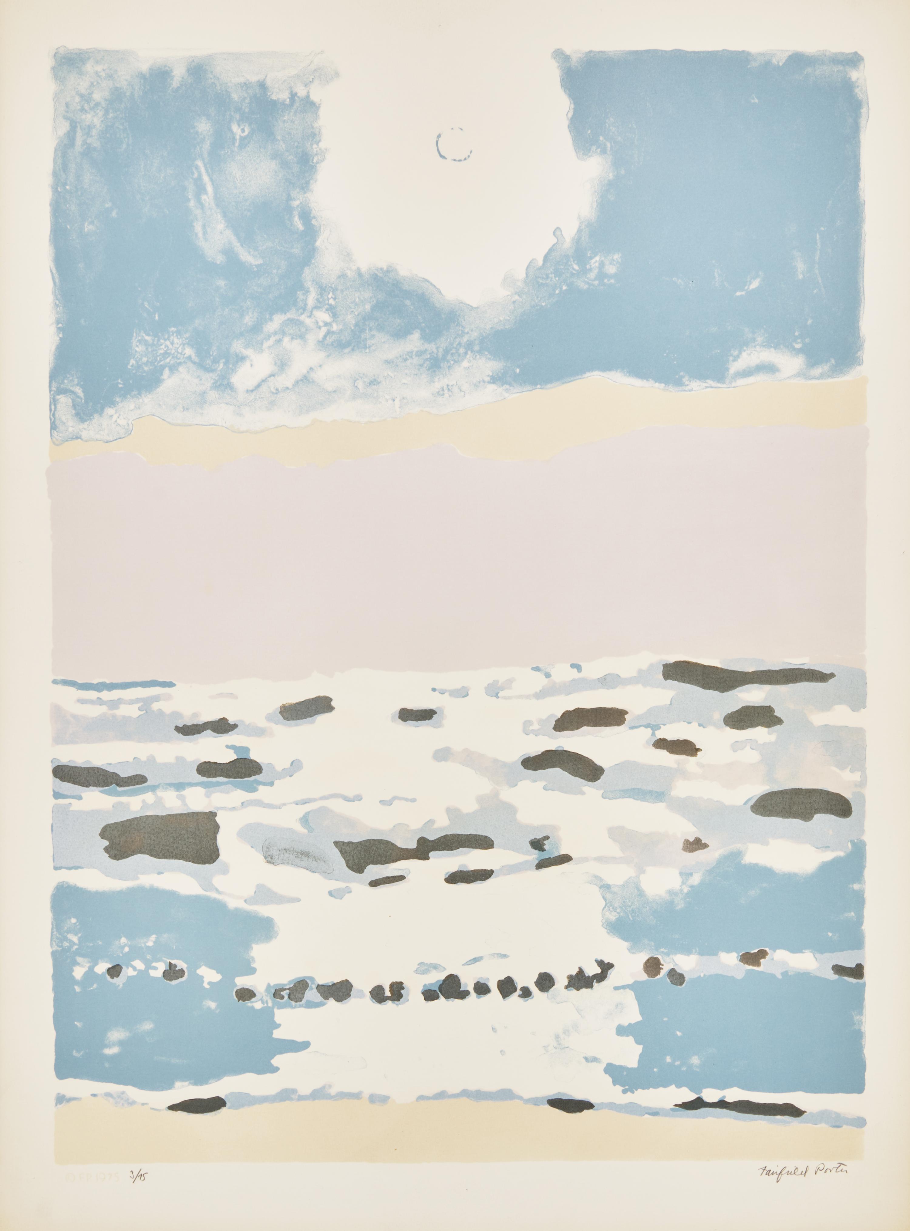 Fairfield Porter (American, 1907-1975) — Sun and Sea (from 1776 USA 1976 Bicentennial Prints ), 1975