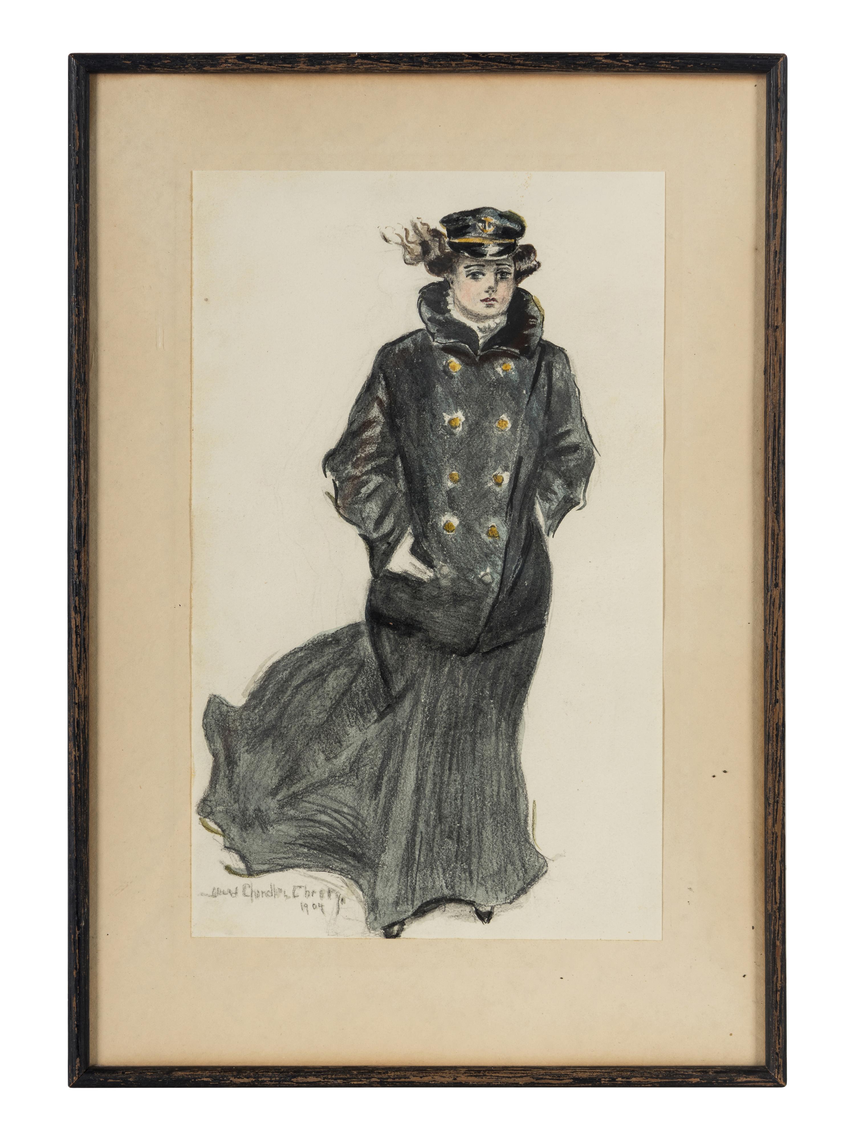 Woman Dressed in a Naval Uniform and Woman in a Tennis Outfit (a pair of works)