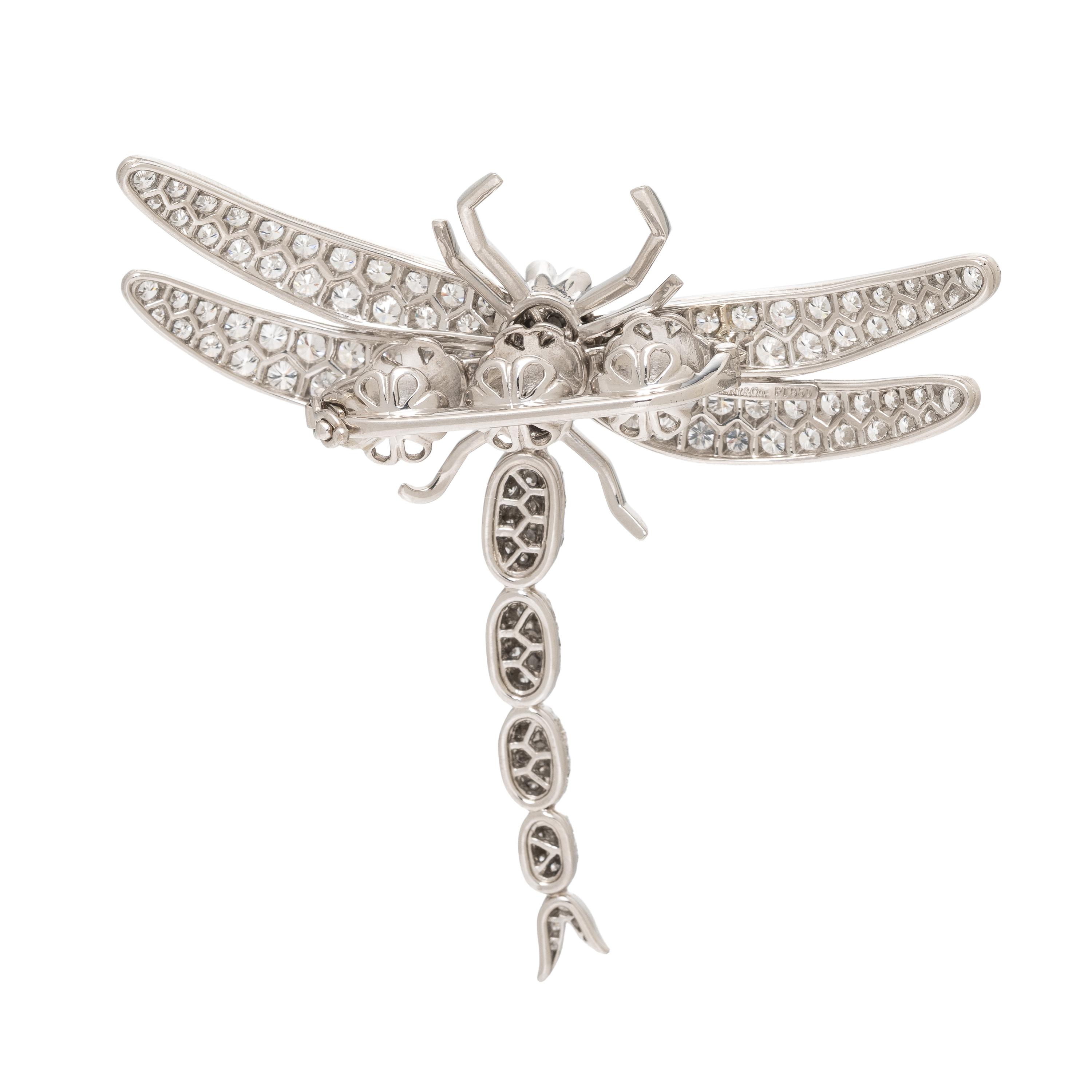 Tiffany & Co., Diamond and Platinum Dragonfly Necklace Enhancer
