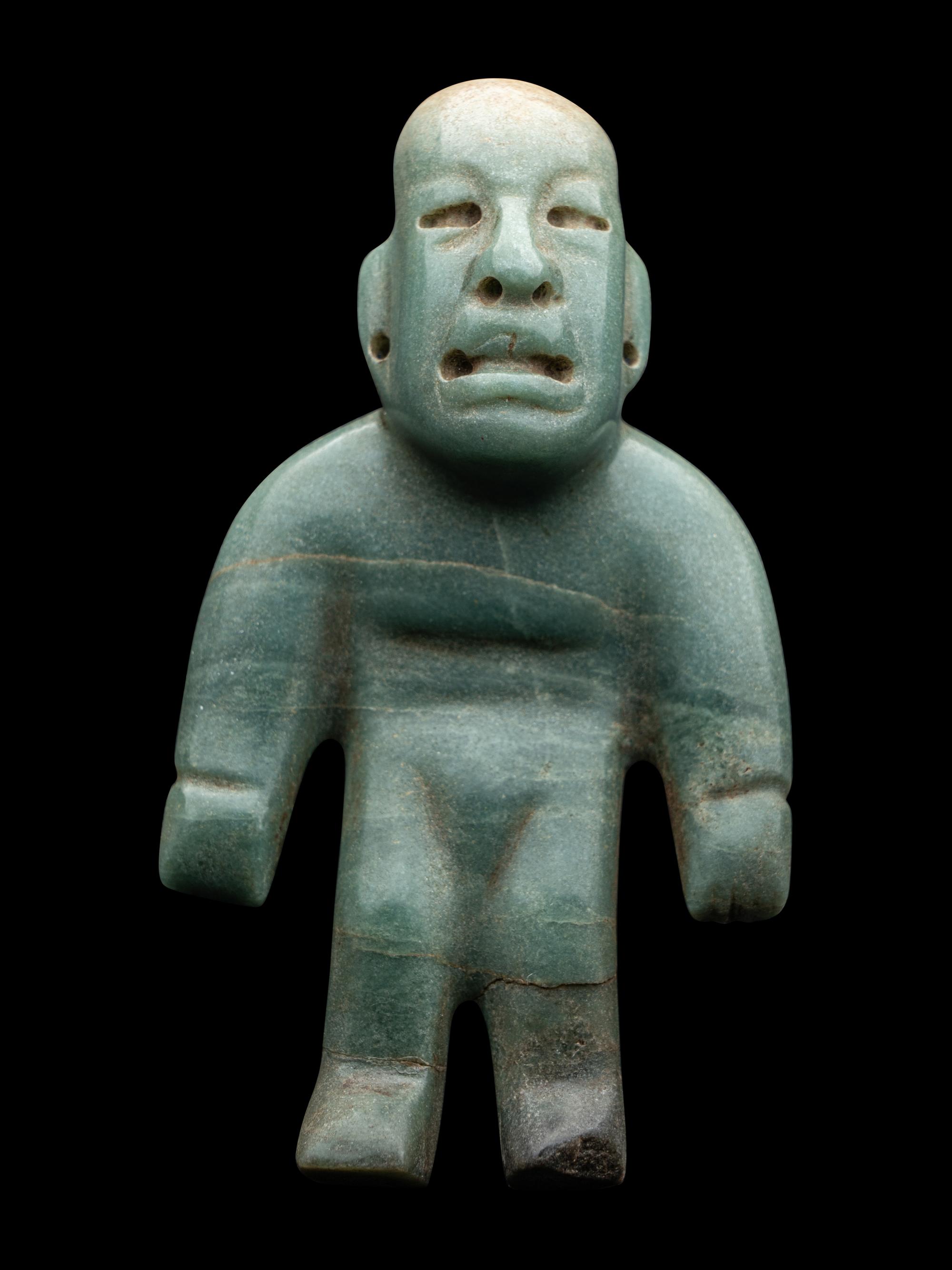 An Olmec Jade Standing Figure